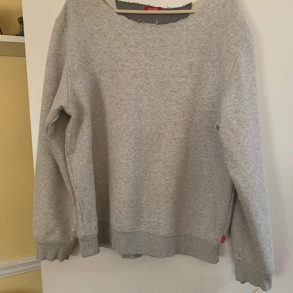 iPod sweat shirt with collar cut out